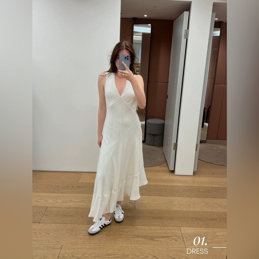 COS Floaty Asymmetric Midi Dress